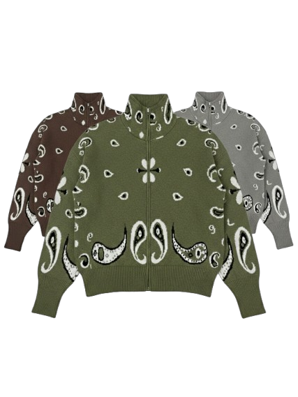Paisley Zip-Up