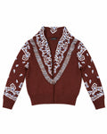 Brown Blue Cardigan