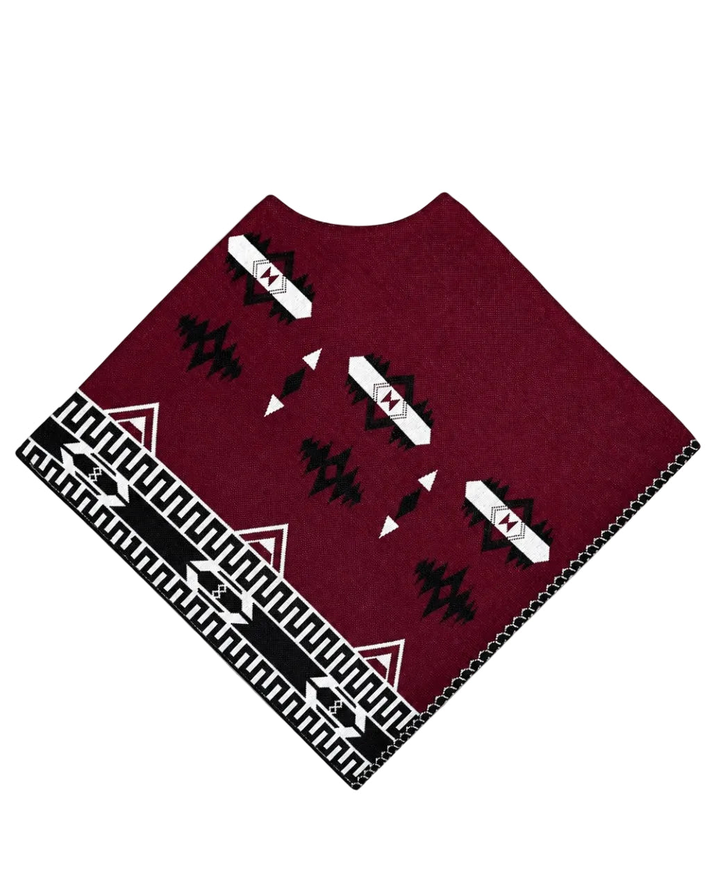 Peak Poncho Burgundy