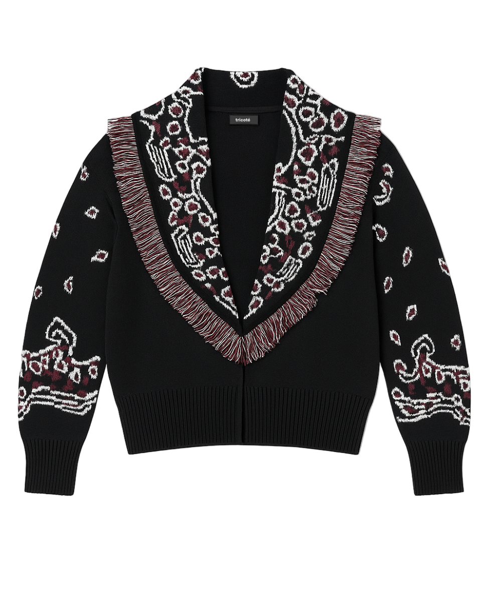 Black Burgundy Cardigan